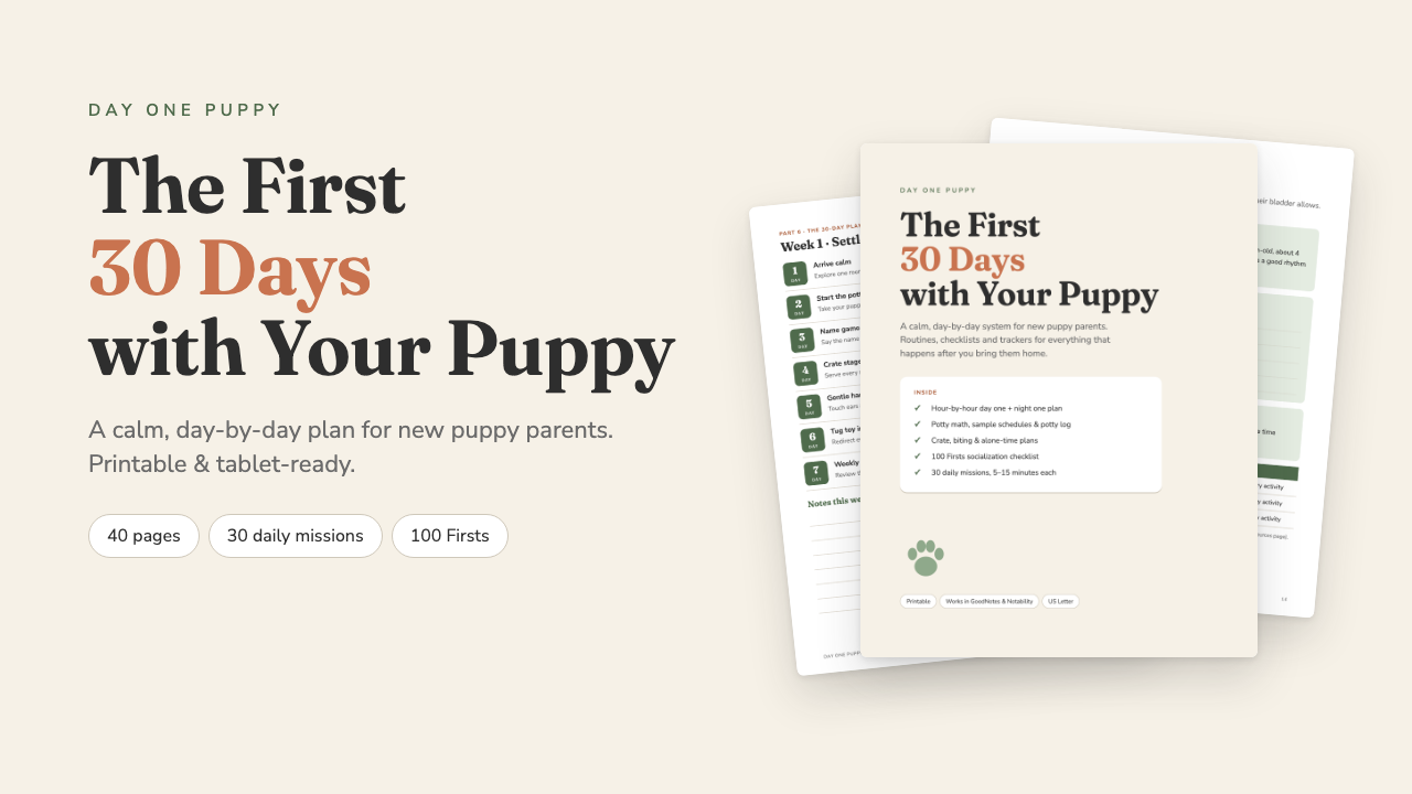 Cover of The First 30 Days with Your Puppy